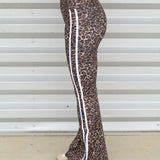 Leopard Activewear Flare Leggings