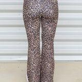 Leopard Activewear Flare Leggings