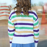 Softest Mardi Gras Sweater