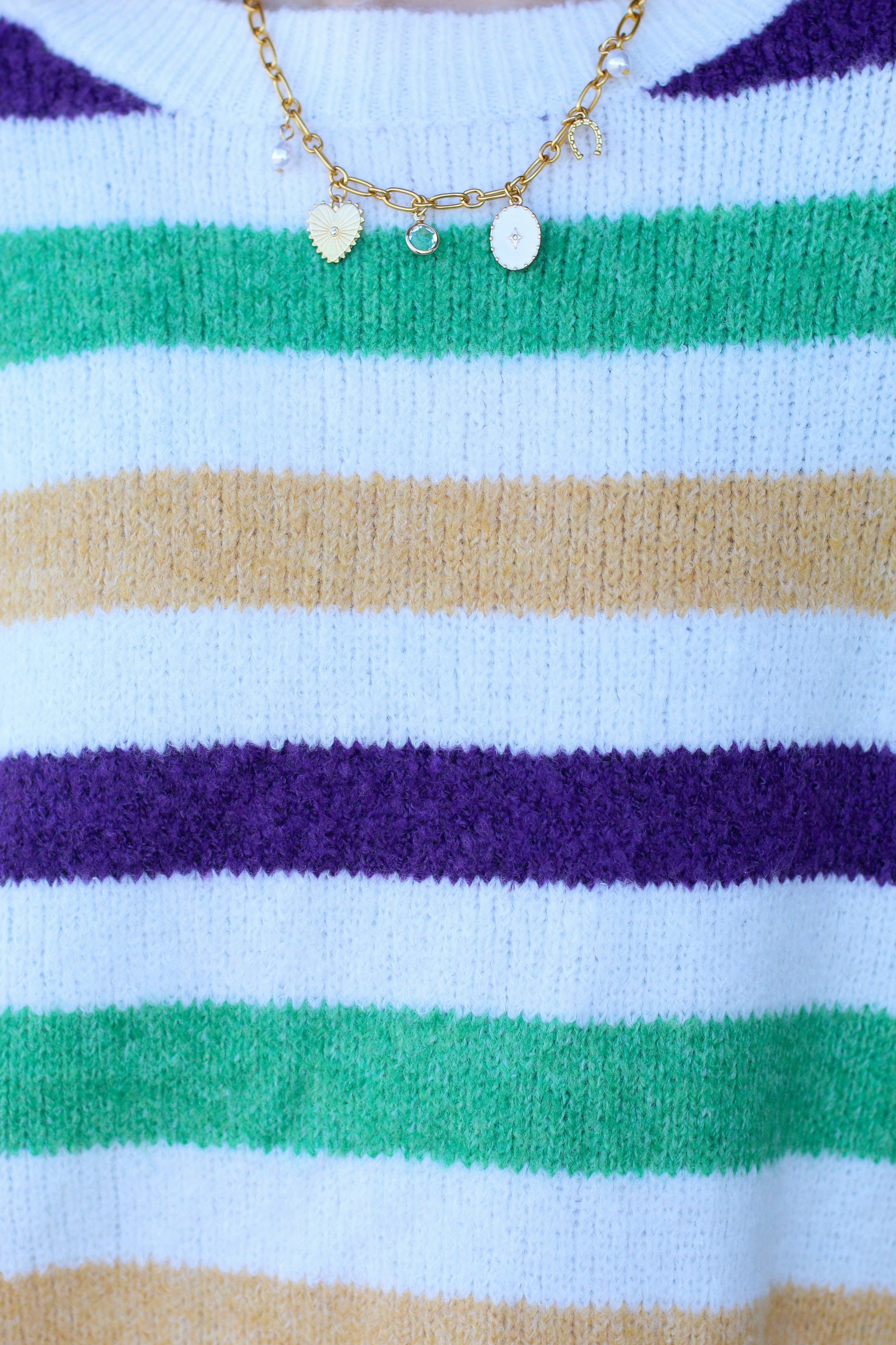 Softest Mardi Gras Sweater