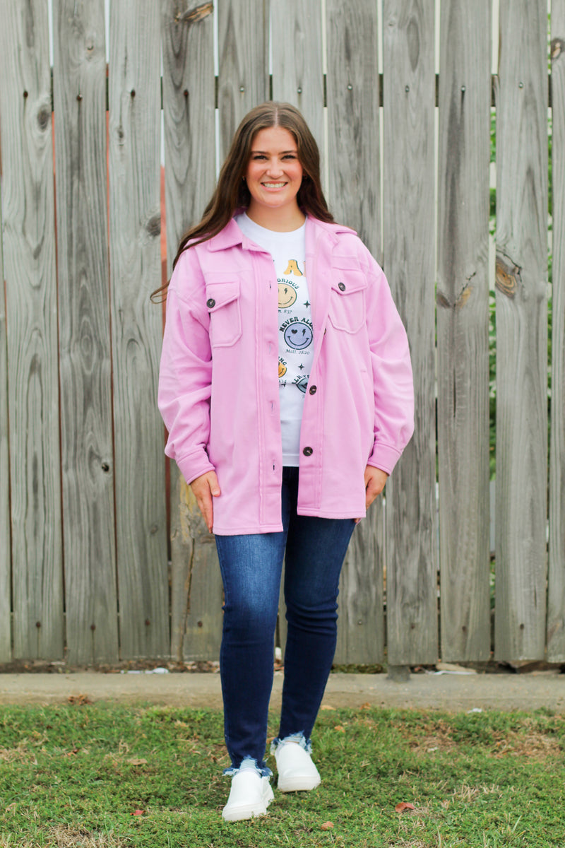 Fall Season Shacket-Lilac