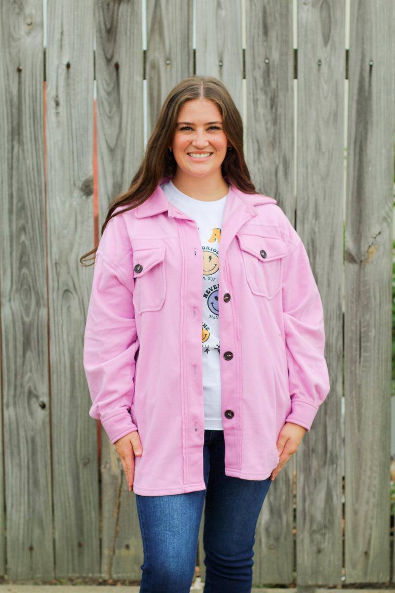 Fall Season Shacket-Lilac
