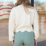 Flower Embroidered Sweater