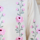 Flower Embroidered Sweater