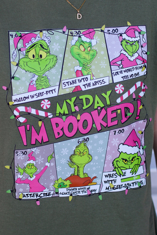 I'm Booked Grinch Tee