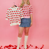 Sweetest Strawberry Sweater