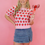 Sweetest Strawberry Sweater