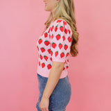 Sweetest Strawberry Sweater