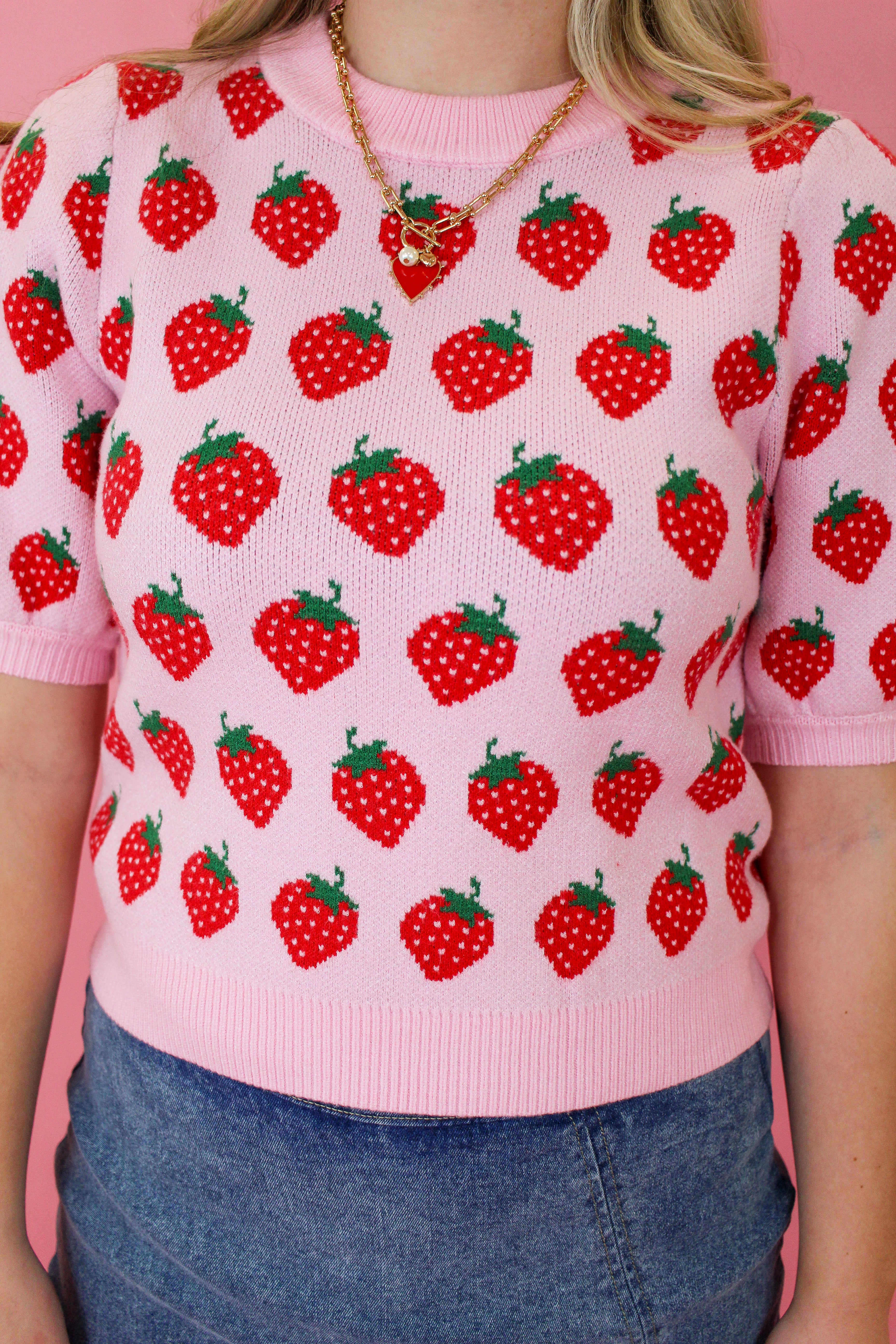 Sweetest Strawberry Sweater