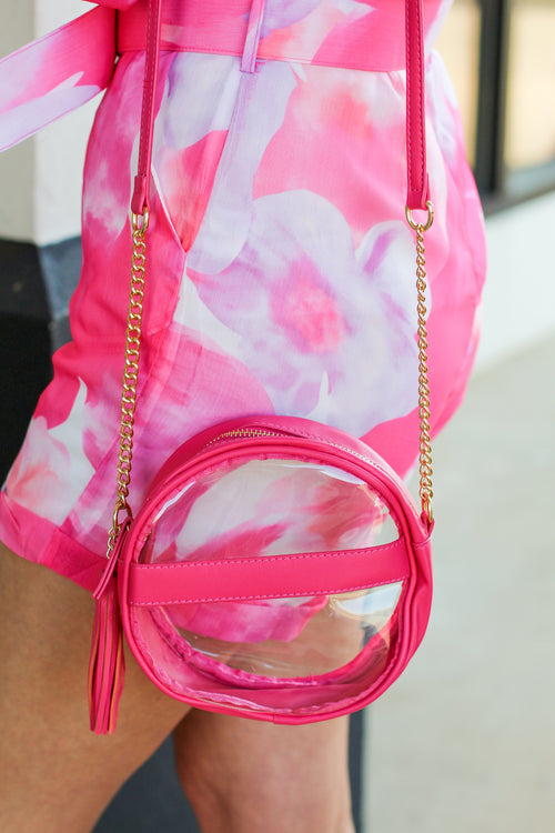 Game Day Girl Purse-Hot Pink