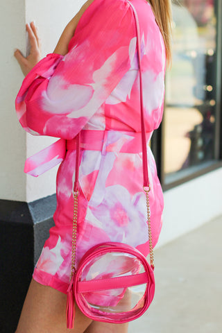 Game Day Girl Purse-Hot Pink