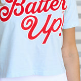 Batter Up Crop Tee