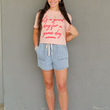 Good Day for Game Day Crop Tee