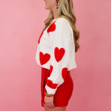 Fuzzy Heart Sweater
