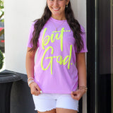 But God Puff Print Tee
