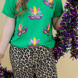 Mardi Gras Mask Top