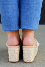 Amber Platform Sandals-Beige