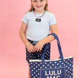 Lulu Mac Polka Dot Canvas Tote
