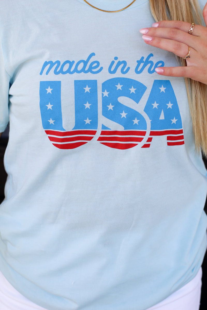 Made In The USA Tee-Baby Blue