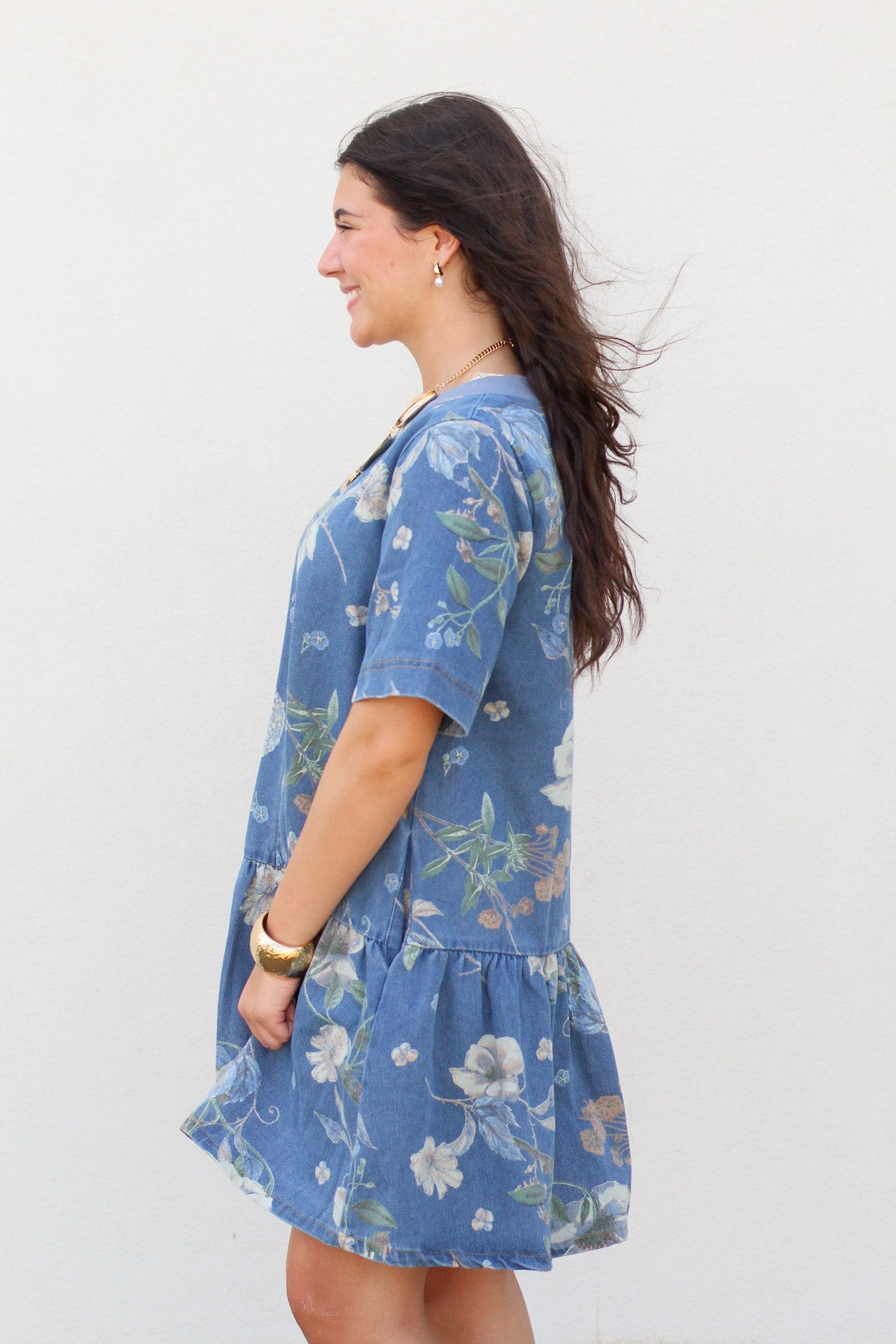 Wildflower Denim Dress
