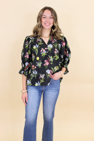 floral blouse