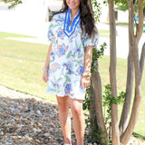 Bold in Bloom Shift Dress