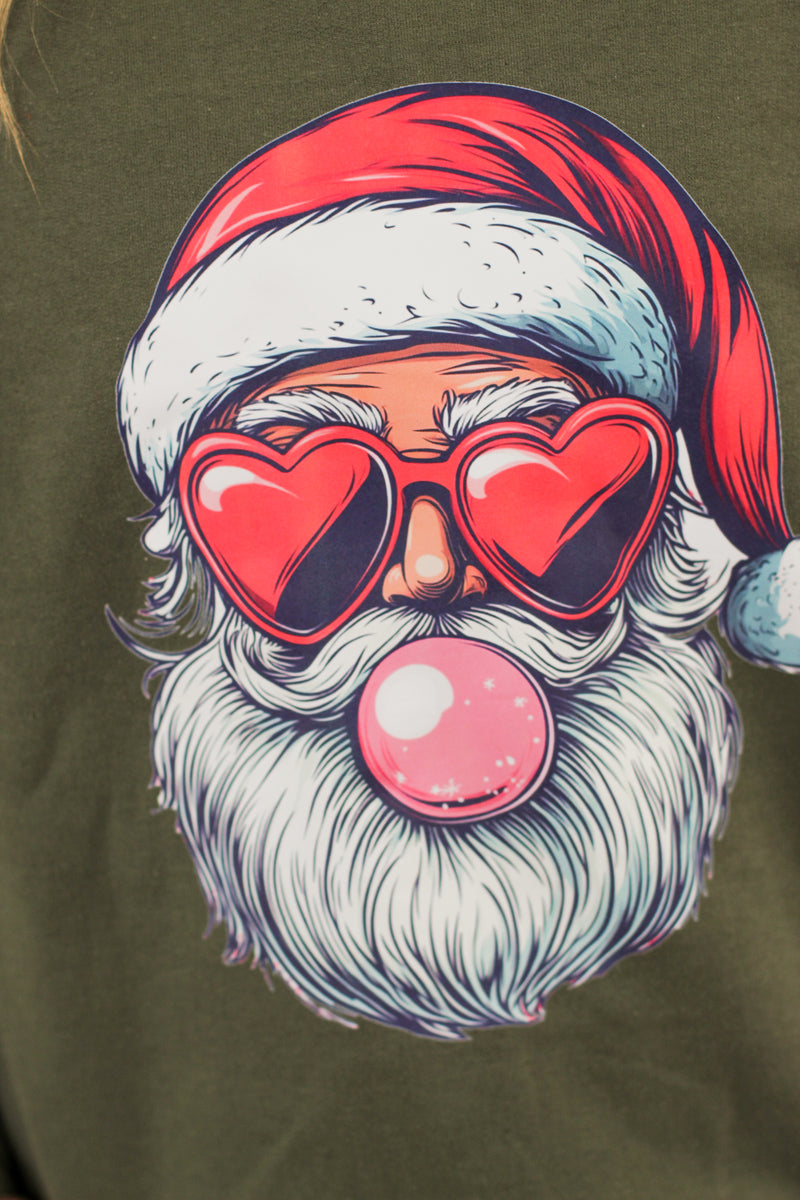 Bubblegum Santa Sweatshirt