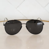 Ace Jet Black Polarized DAX Sunglasses