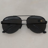 Ace Jet Black Polarized DAX Sunglasses