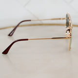 Shay in Gold Polarized DAX Sunglasses