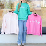 Blessed Mock Neck Pullover