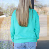 Blessed Mock Neck Pullover