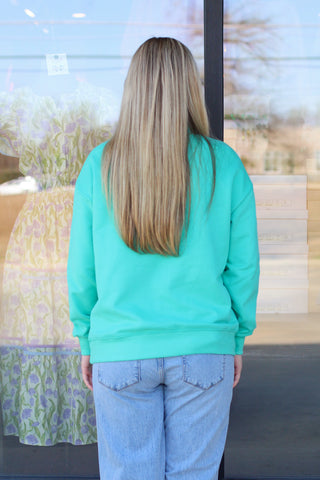 Blessed Mock Neck Pullover