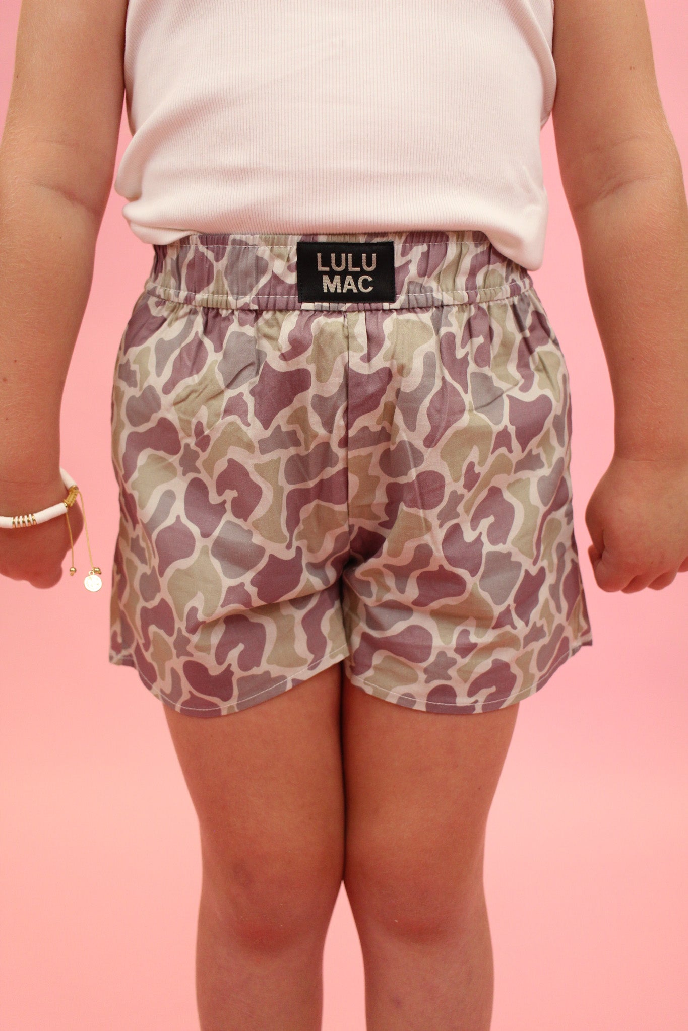 Tween Lulu Mac Camo Boxer Shorts