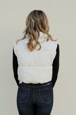 Penny Puffer Vest-White