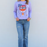 Mr.P's Mardi Gras Tiger Long Sleeve Tee