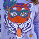 Mr.P's Mardi Gras Tiger Long Sleeve Tee