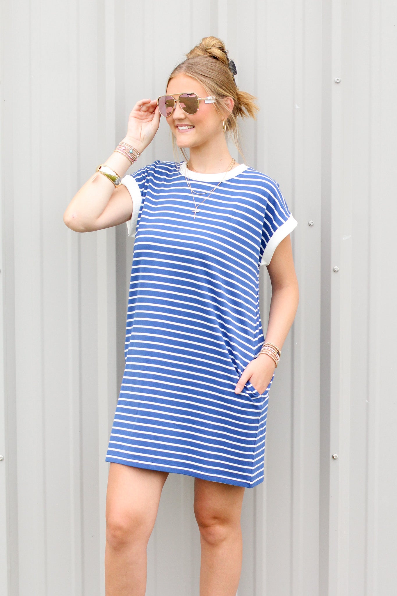 Classic Stripe T-Shirt Dress