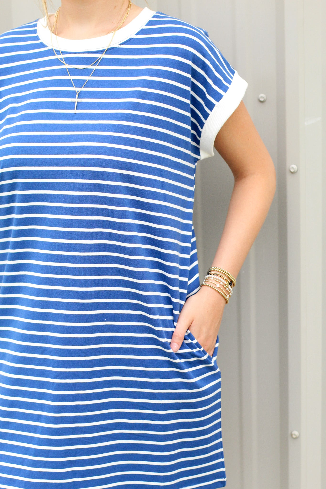 Classic Stripe T-Shirt Dress