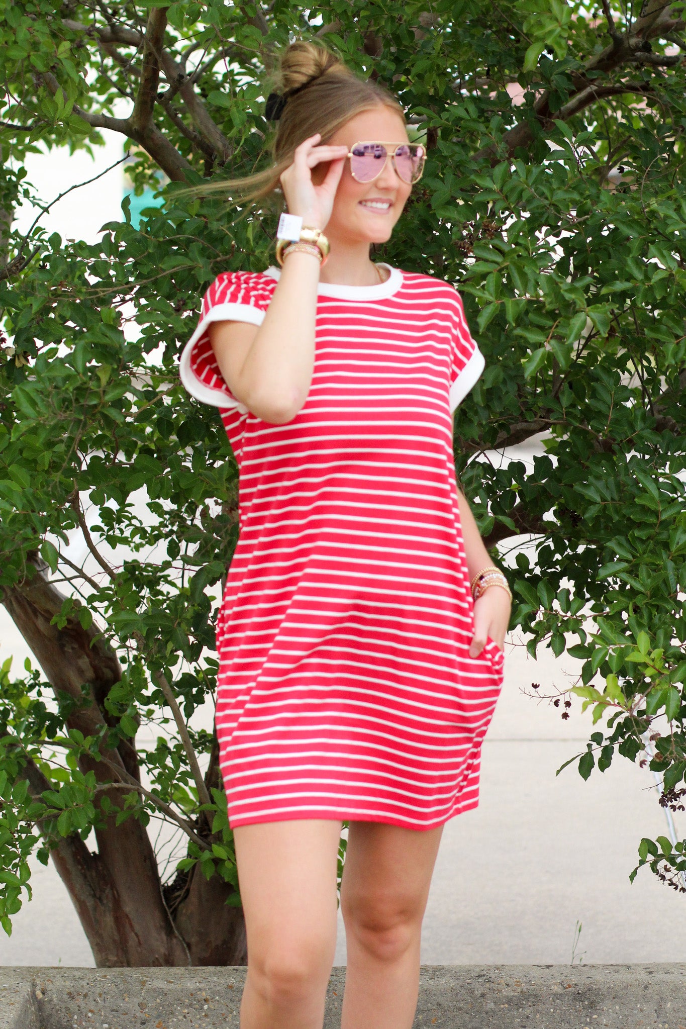 Classic Stripe T-Shirt Dress