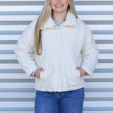 Tiny Flower Puffer Jacket