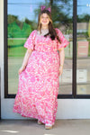 Smocked Floral Maxi
