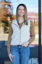 Floral Quilted Vest