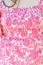 Smocked Floral Maxi