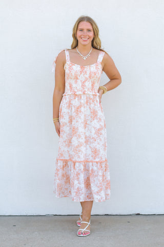 Nostalgic Girlie Midi Dress