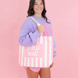 Lulu Mac Stripe Canvas Tote