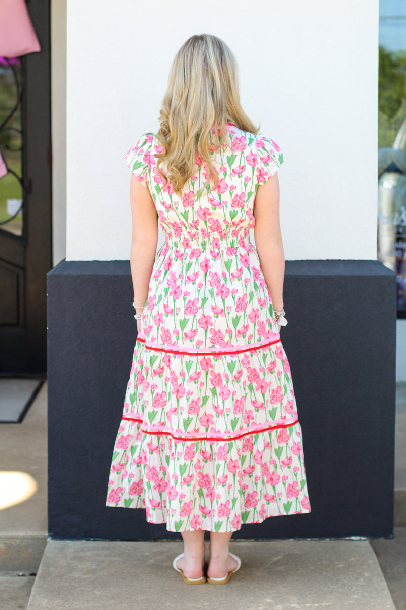 Very Floral Midi Dress
