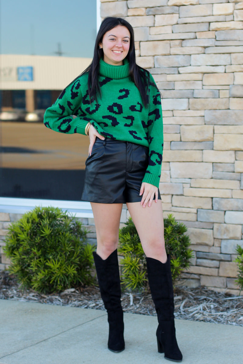 Holiday Leopard Sweater