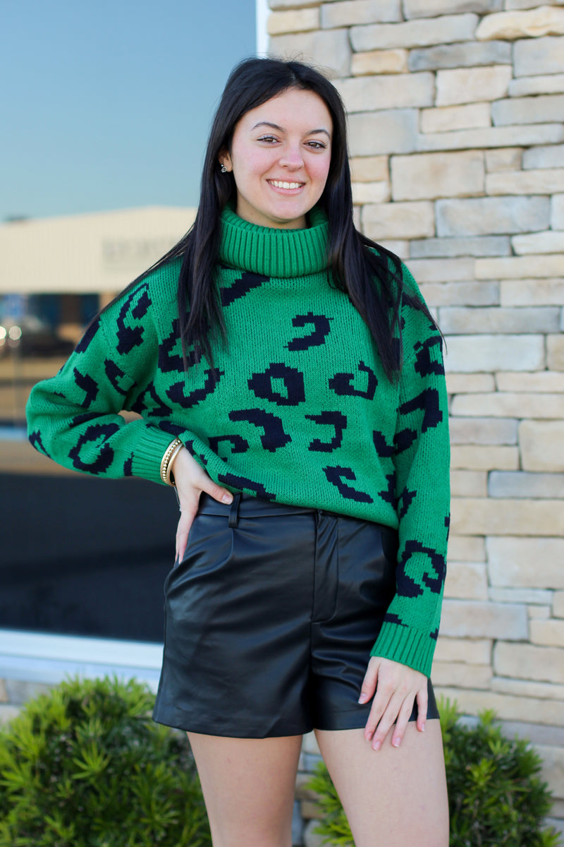 Holiday Leopard Sweater