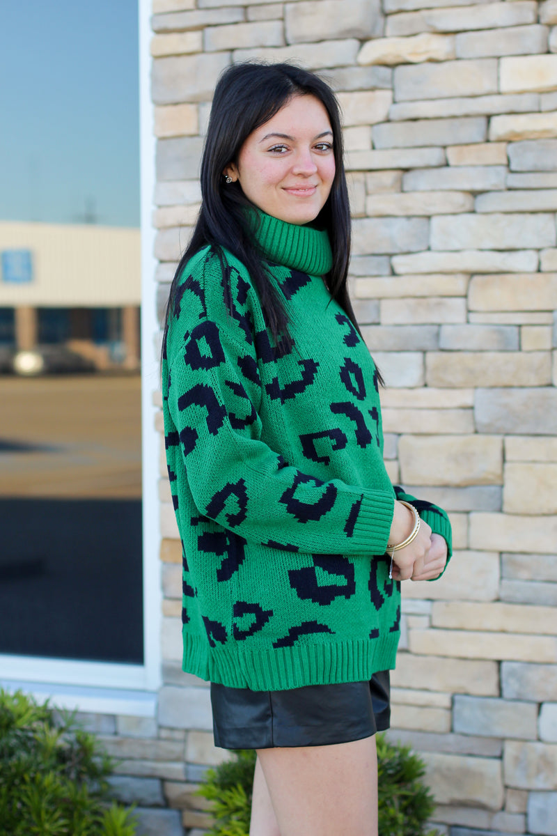 Holiday Leopard Sweater